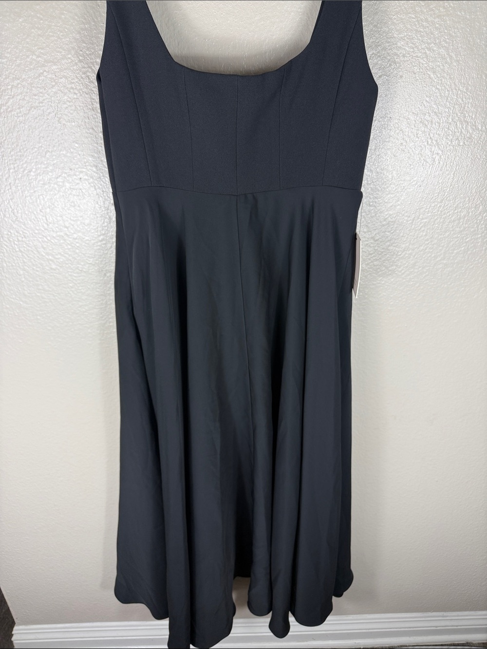 Odd Muse The Ultimate Square Neck Midi Dress in Black - Picture 11 of 11